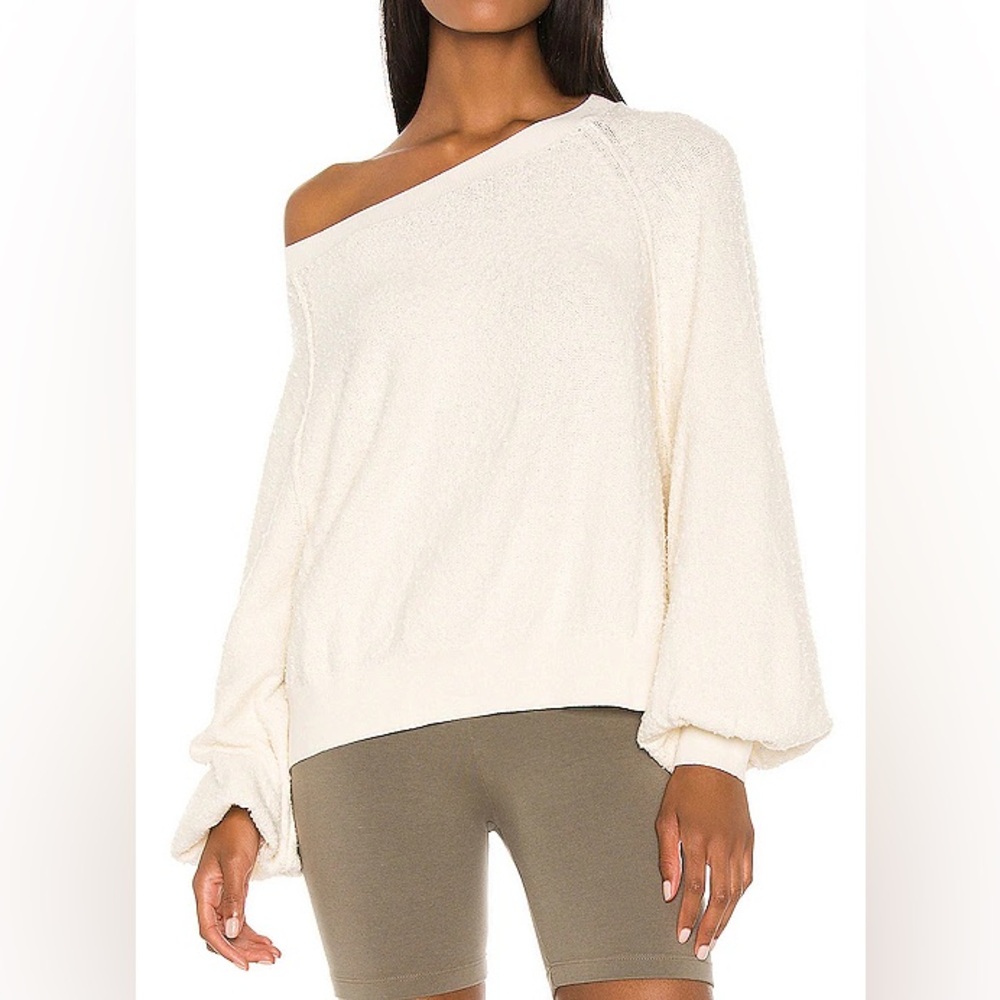 NWOT Free People Found My Friend Pullover Sweater in Cream - Size XS